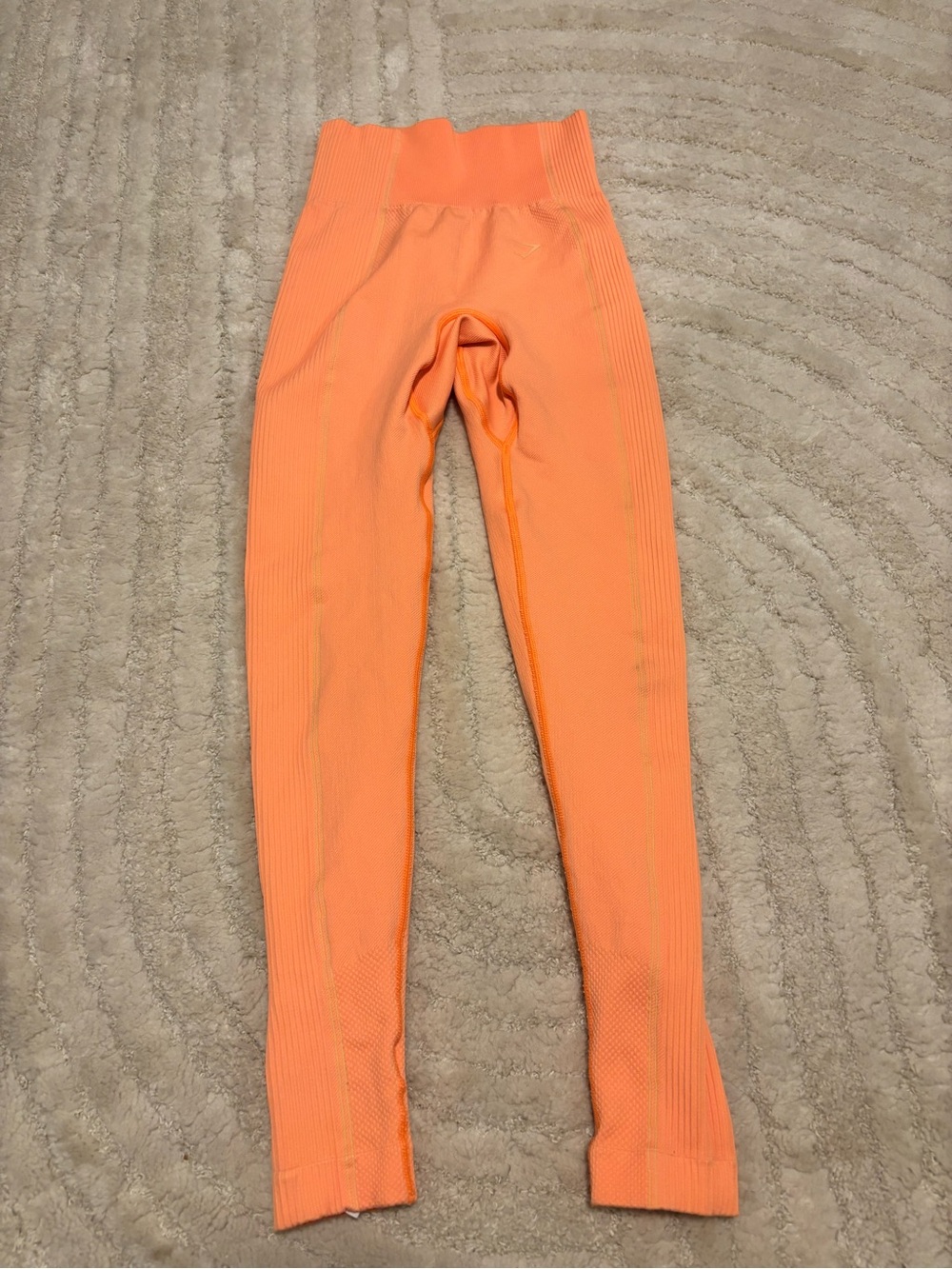 Gymshark Neon Orange Seamless Leggings